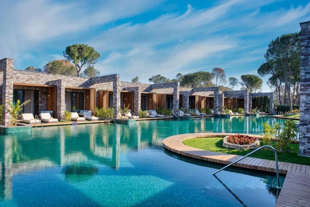 Piscina e parque aquático do Kaya Palazzo Golf Resort, Belek Antalya
