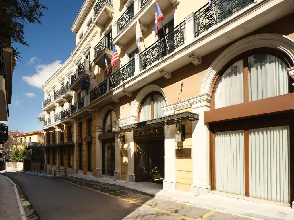 Electra Palace Athens hotel facade in Plaka district