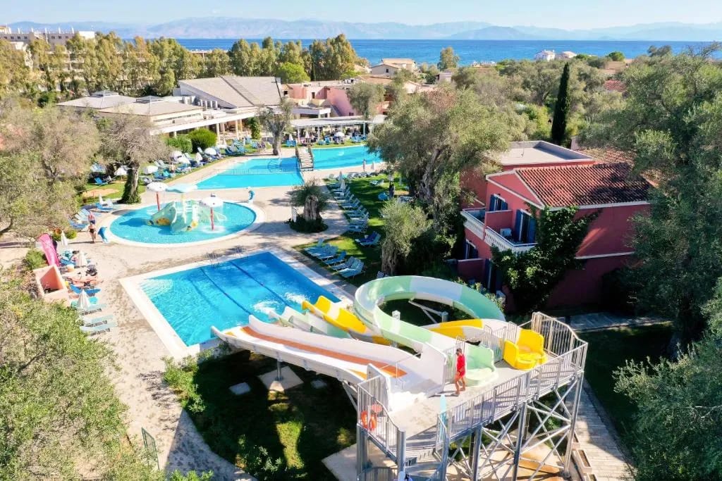 Water slides at SENTIDO Apollo Palace, Corfu
