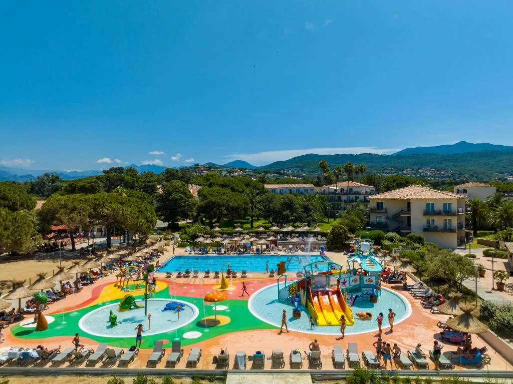 Hotel Club Marina Viva resort and pool area in Porticcio, Corsica