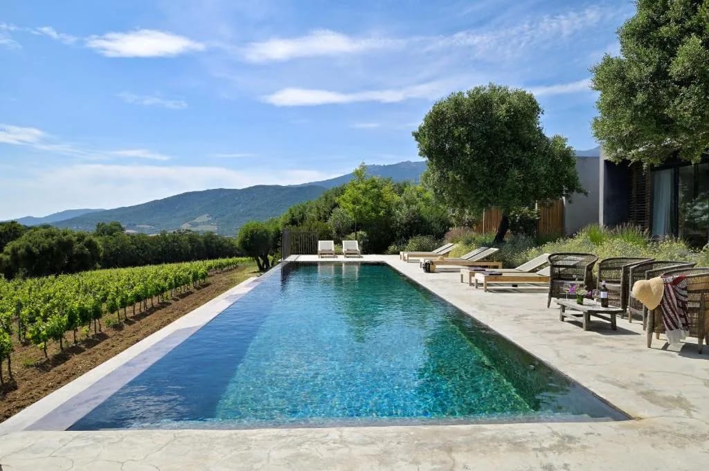 Piscine du Domaine de Peretti della Rocca, Figari, Corse