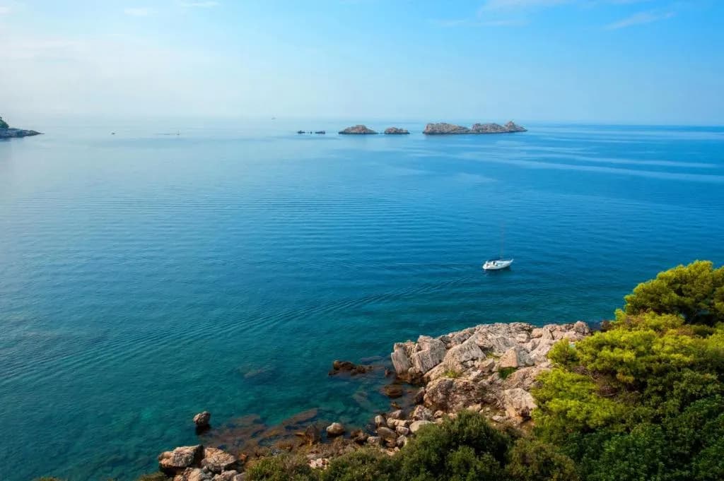 Royal Neptun Hotel building overlooking Babin Kuk, Dubrovnik