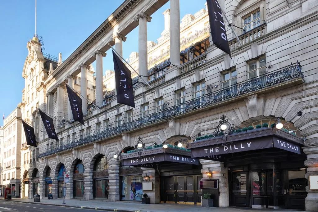 Facade du Dilly sur Piccadilly