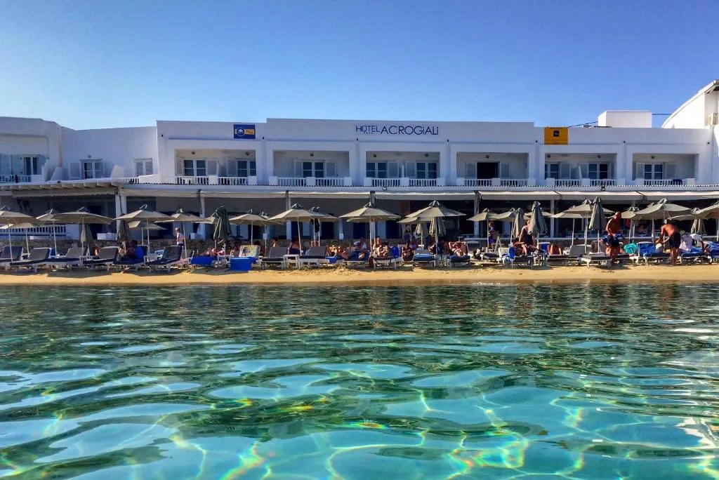 Acrogiali Beachfront Hotel Mykonos - 4-star hotel in Platis Yialos, Mykonos - photo 1