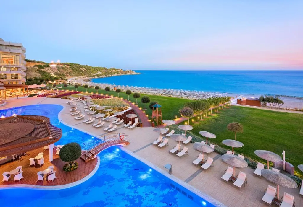 Lagoon pool at Elysium Resort & Spa, Kallithea, Rhodes
