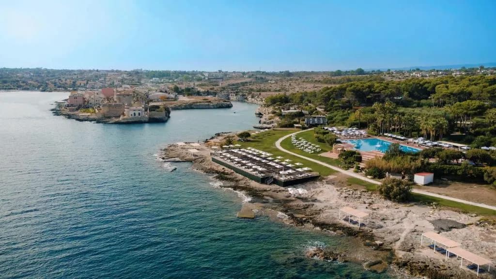 Mangia's Brucoli resort aerial view near Syracuse, Sicily