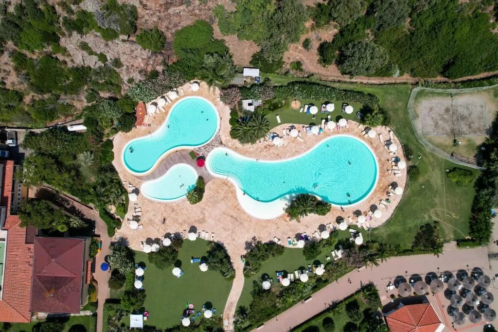 Enseada privada do Ortano Mare Resort na Ilha de Elba